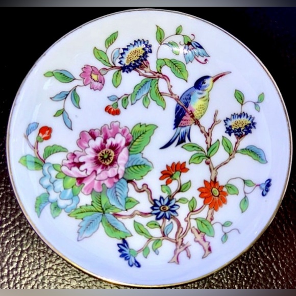 Mid Century Antique Est. 1775 AYNSLEY ENGLAND Gold Trim Trinket Dish Coin Tray - Picture 5 of 6